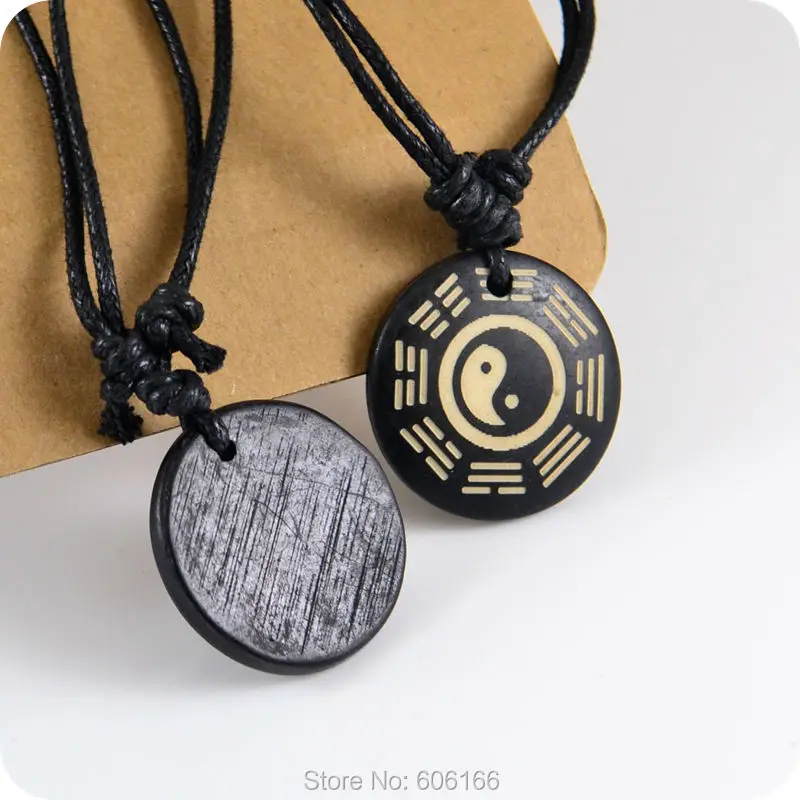 Подвеска из каучука The eight TRIG Tai Chi Yin & Yang ожерелье амулет счастливый подарок