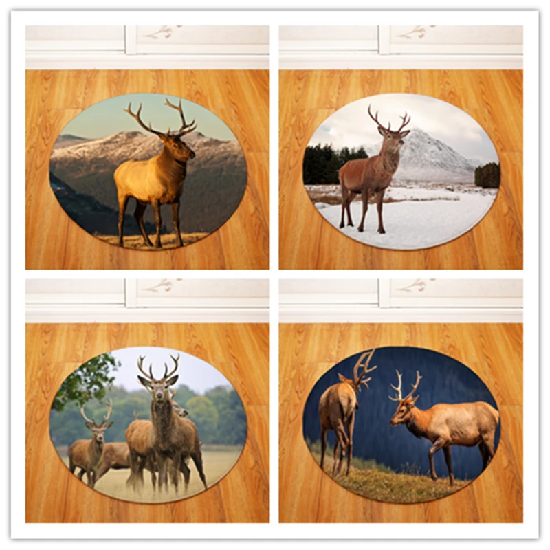 Современная мода скандинавский олень круглый стул/настольный коврик для