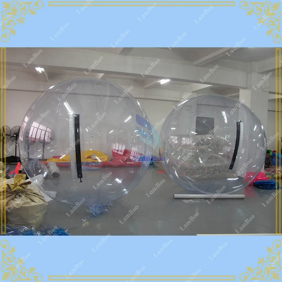 Новый 2 м прозрачный надувной водный прогулочный мяч коммерческое использование