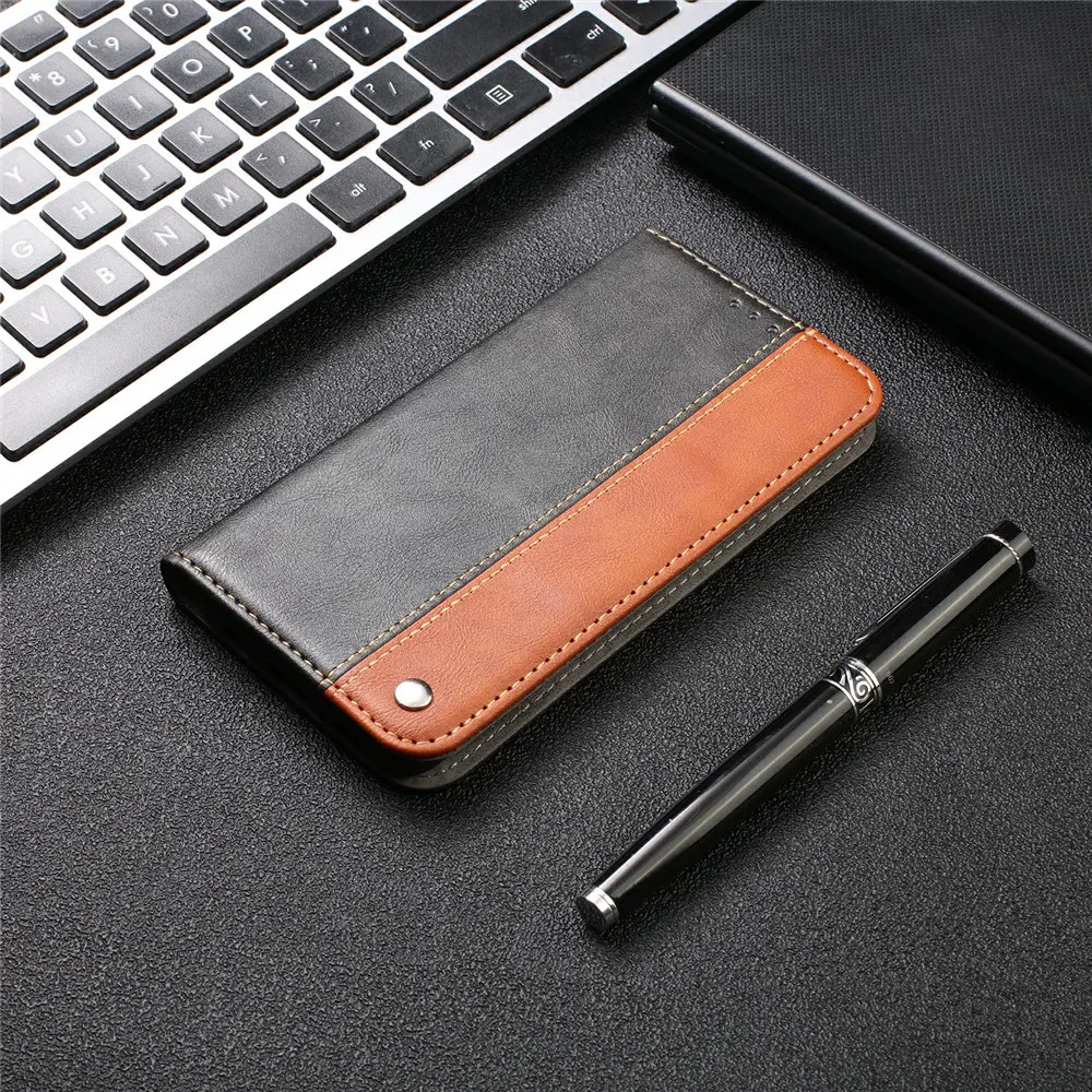 Кожаный чехол-книжка для Xiaomi Redmi 6A Note 7, роскошный Контрастный ЦВЕТНОЙ чехол для телефона с отделением для карт, для Redmi 5A Note 6 Pro