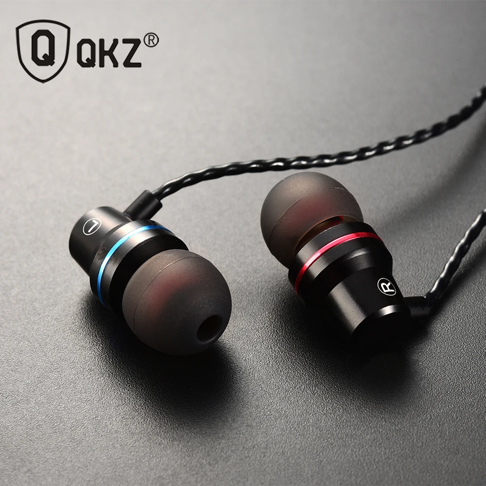 Металлические наушники QKZ DM1 с супербасами и микрофоном Hi Fi гарнитура для