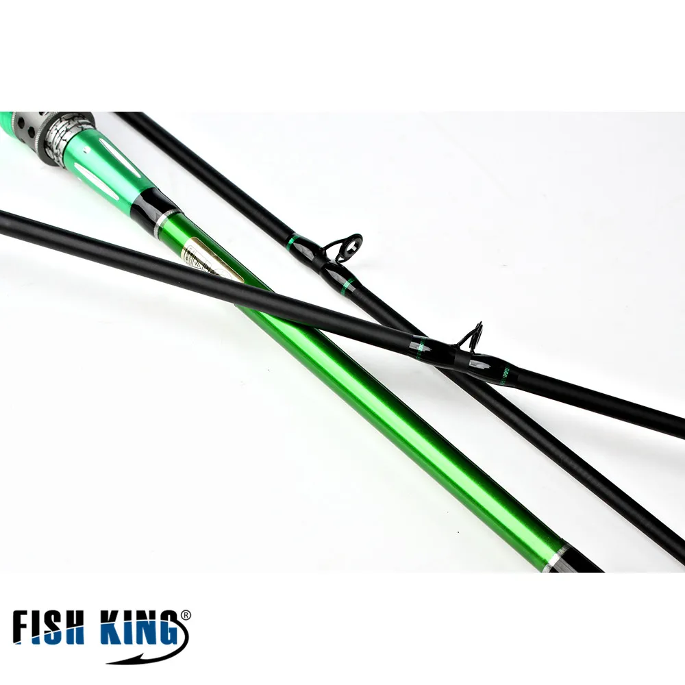 FISH KING карбоновая удочка для заброса приманки 2 4 м секции|2 section|vara de pescaspinner rod |