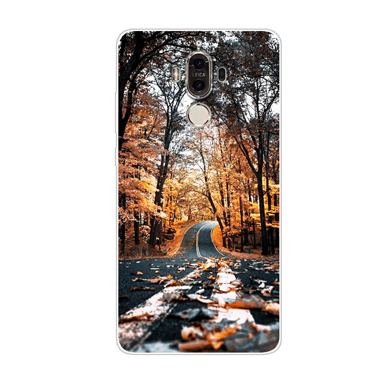 Case For Huawei Mate 9 Mate9 5.9 Inch Soft Tpu Transparent Printing Drawing Silicone Phone Cases Cover |