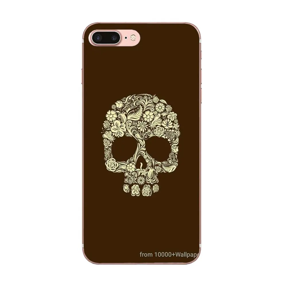 Floral Sugar Skull For Galaxy Grand Alpha G850 Core2 Prime S2 I9082 A3 A5 A7 On5 On7 2015 2016 2017 TPU Fashion Phone Case | Мобильные