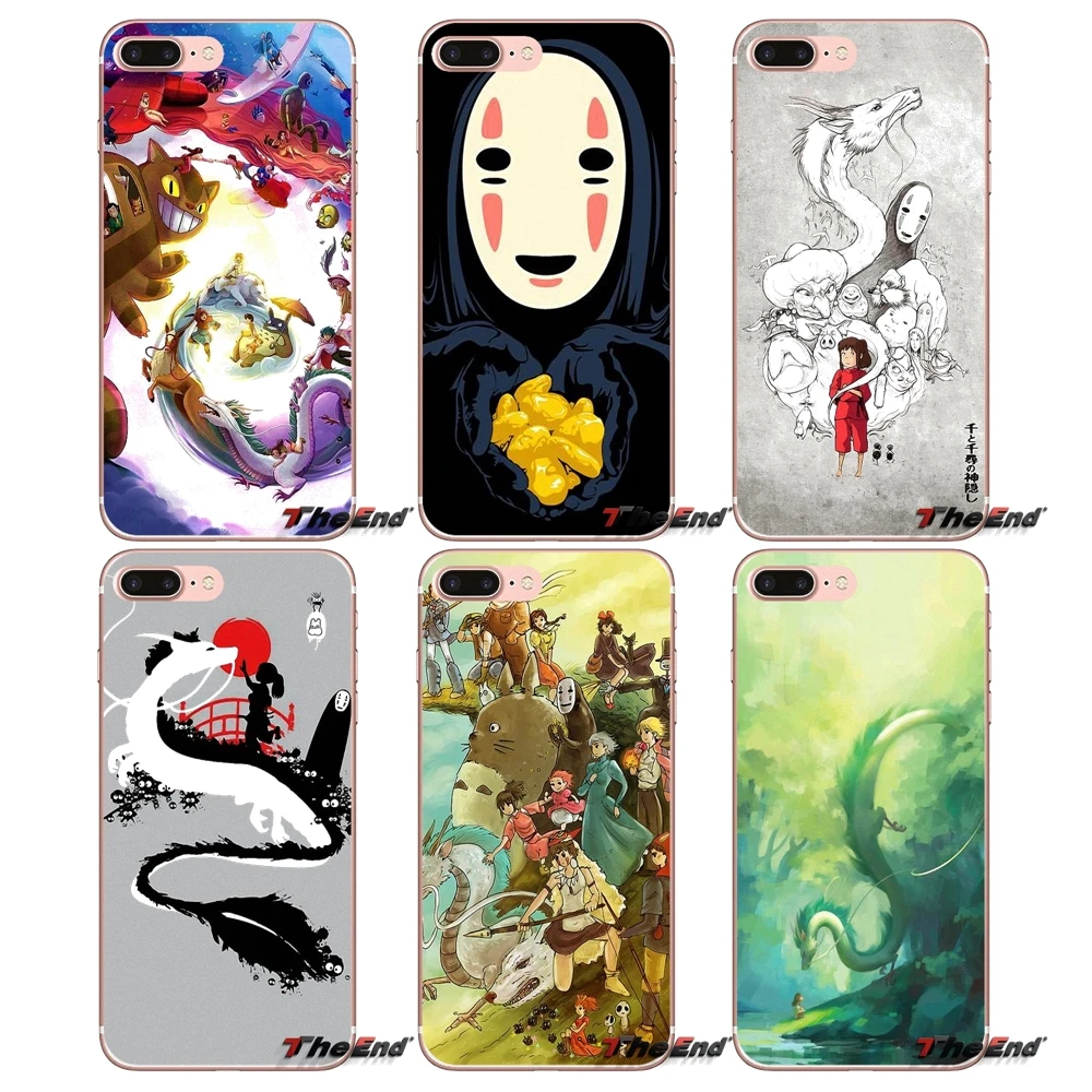 Для Apple iPhone X 4 4S 5 5S SE 5C 6 6S 7 8 Plus 6Plus 7plus 8plus Fundas Coque Japan Spirited Away No Face Character