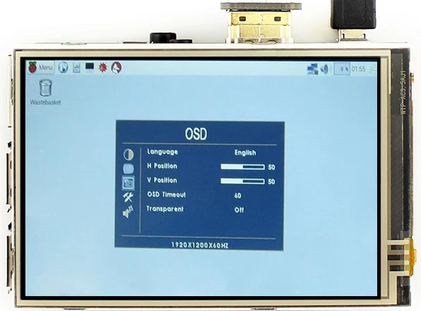 Raspberry Pi 3 5 дюйма HDMI LCD сенсорный экран дисплей совместимый с | Компьютеры и офис