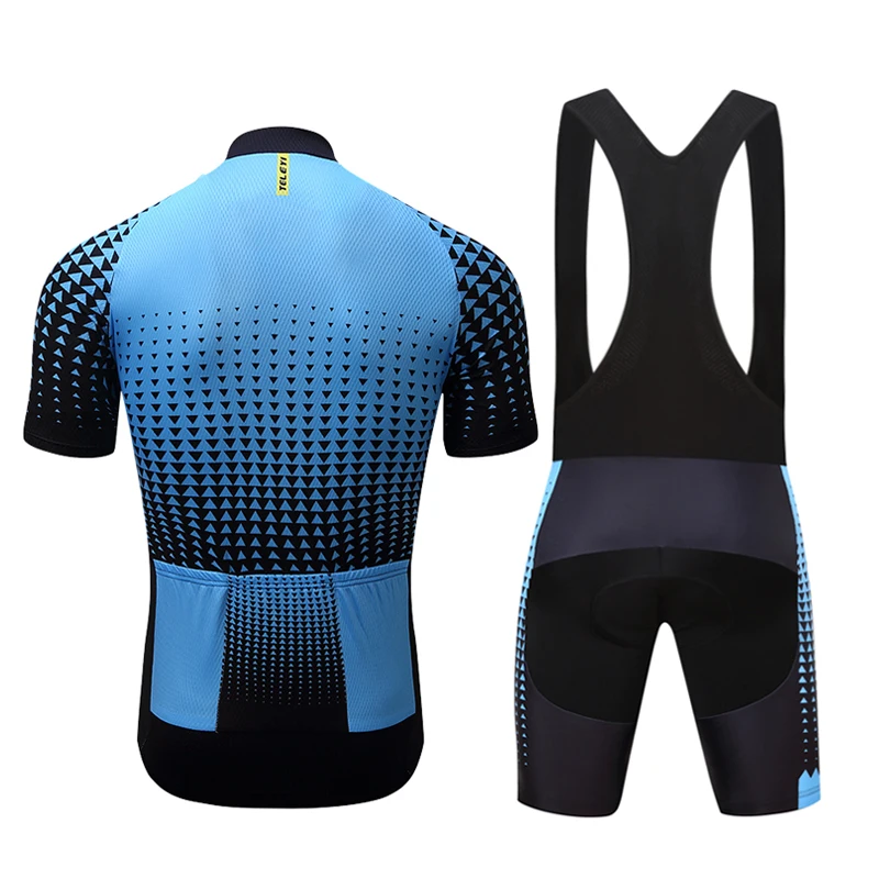 TELEYI мужские летние дышащие майки для велоспорта Ropa Ciclismo, одежда для велоспорта, футболка с короткими рукавами и шорты с нагрудником, комплект XS-4XL