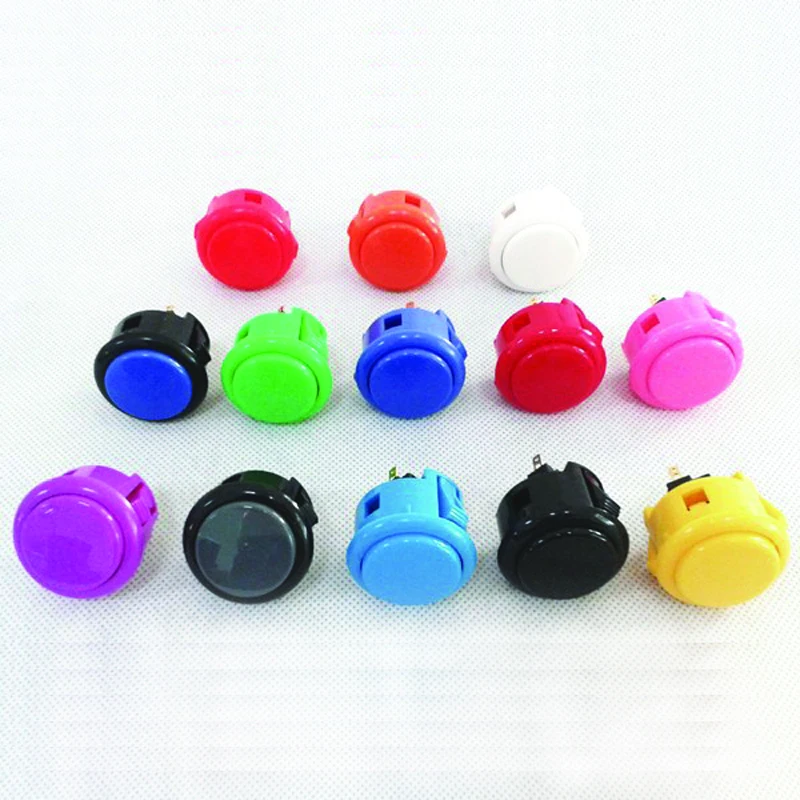 8 шт. оригинальная кнопка Sanwa OBSF-30 для аркадных игр детали самостоятельной сборки