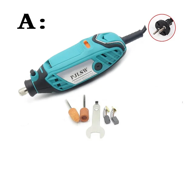A PJLSW 220 V/110 V Мини-мельница DIY Профессиональная электрическая ручная дрель 130W - Цвет: A