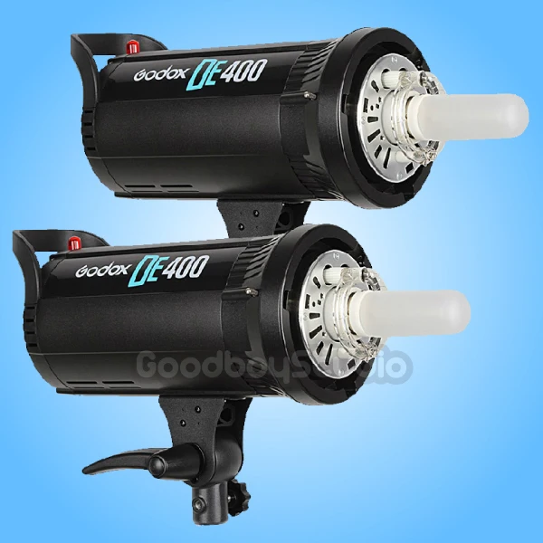 2 шт. Godox DE400 de-400 400 Вт Compact Flash Studio мерцающий свет лампы Глава 220 В | Электроника