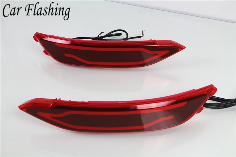 2pcs for hyundai tucson Car LED Reflector Lamp Rear Fog Lamp Rear Bumper Light Brake Accessories Light