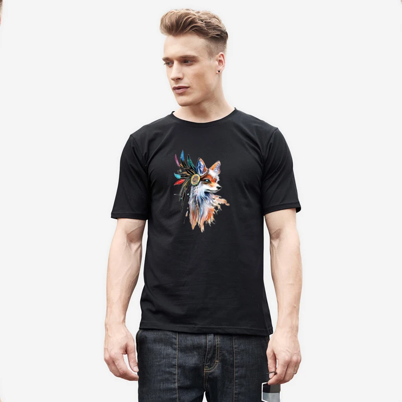 Prajna Ironable Transfer Punk Style Patches Iron On Transfers Animal Fox Patch Cool Cartoon Applique For Biker Clothing Hot Sale | Дом и сад