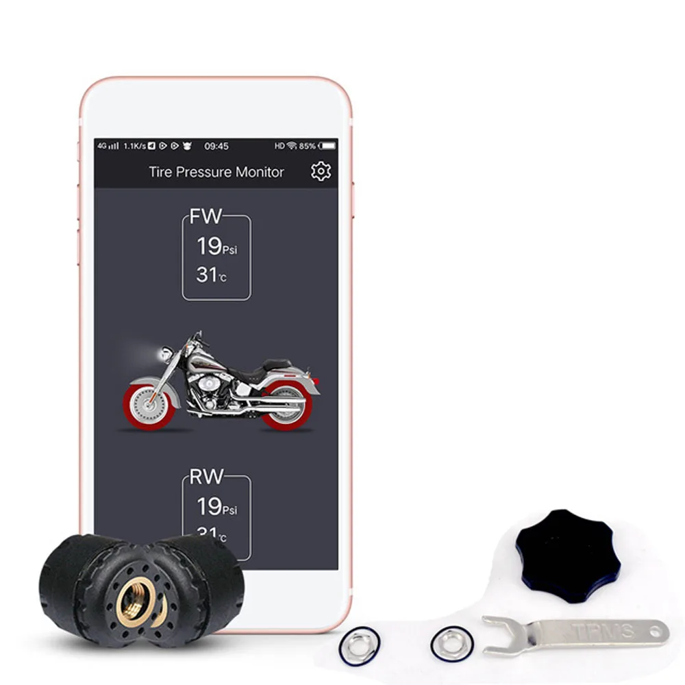 BIUYEE TP200 давления воздуха в шинах мотоцикла по Bluetooth управление шин Давление