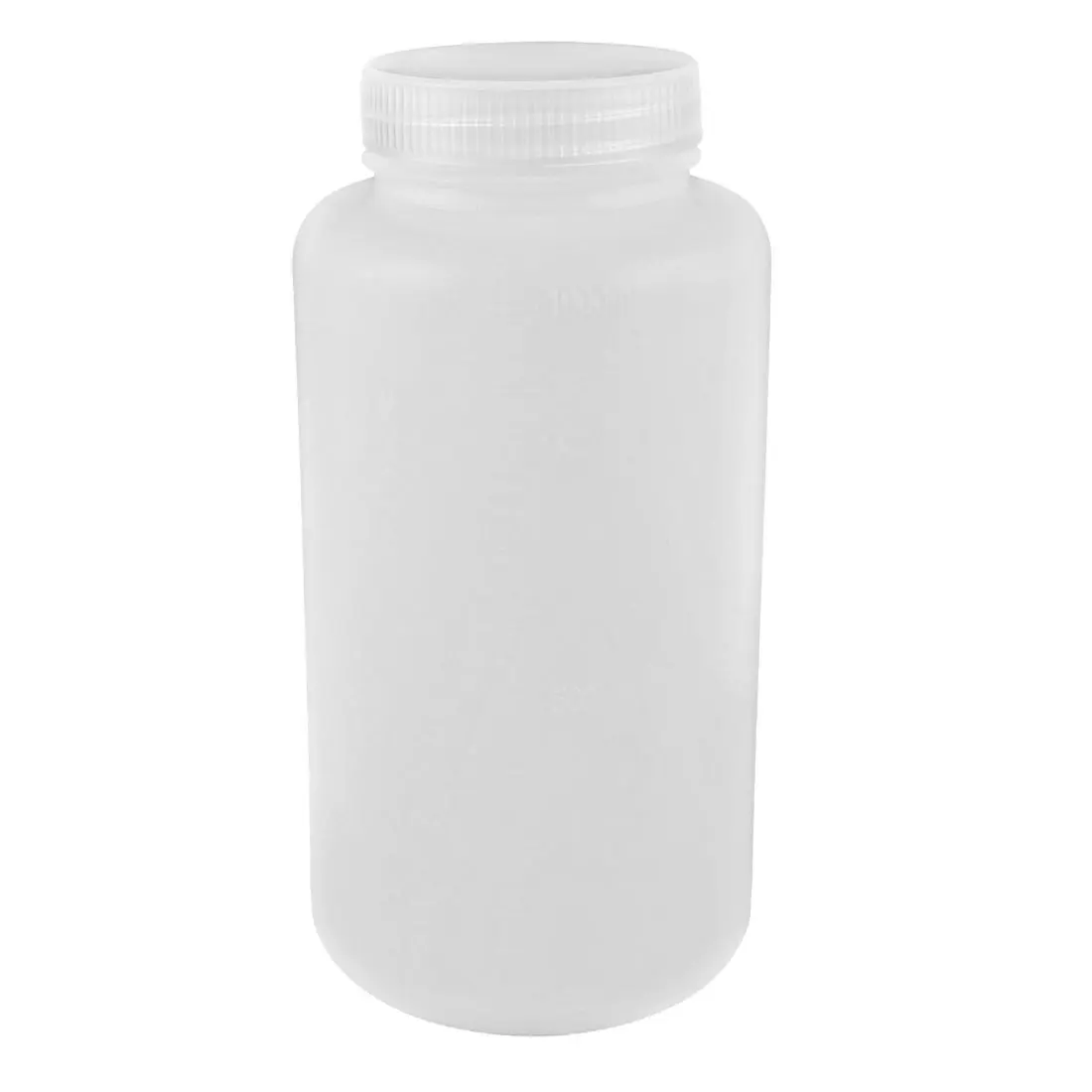 

SOSW-1000ML Clear White Lab Double Cap Leakproof Plastic Widemouth Bottle