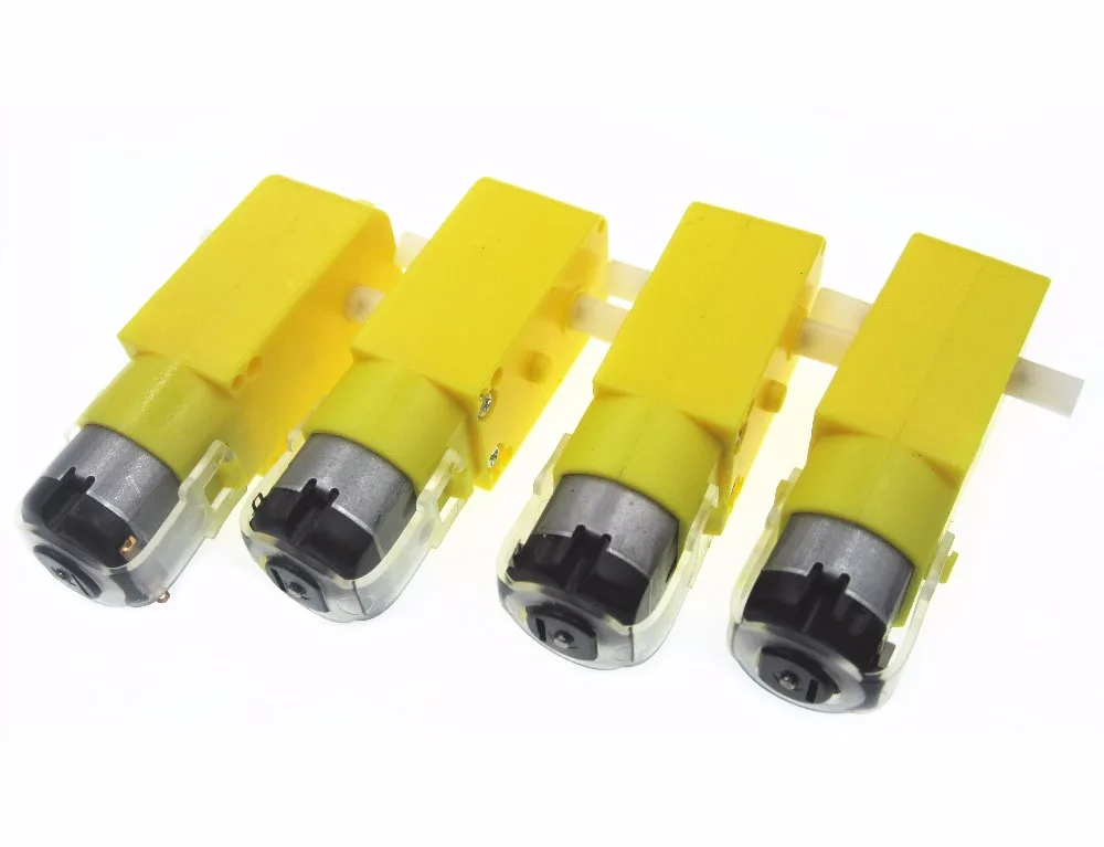 4 лотов/упаковка двигатель замедления постоянного тока + поддерживающие колеса