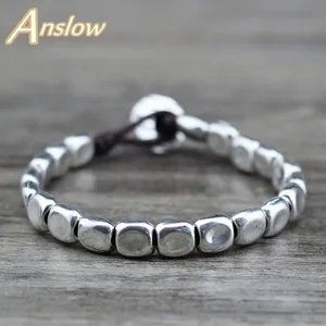 Браслет Anslow Женский, винтажный, с посеребренными бусинами, low0710 lb