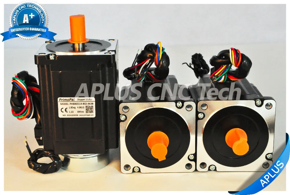 NEMA 34 Stepper Motor with Brake 114mm 1160oz-in 5.6A 8Leads | Обустройство дома
