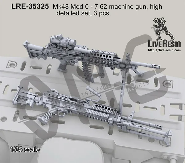 В наличии живая Смола LRE 35325 1/35 Mk48 мод 0 7 62 пулемет высокая детализация набор 3