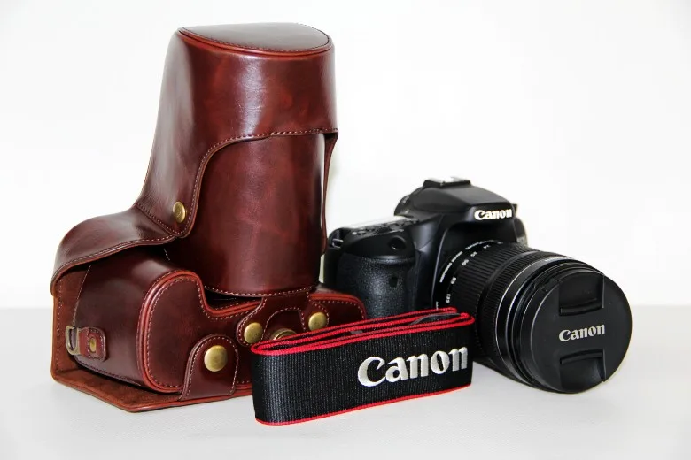 Заводская распродажа новый чехол из искусственной кожи для камеры + ремешок Canon EOS