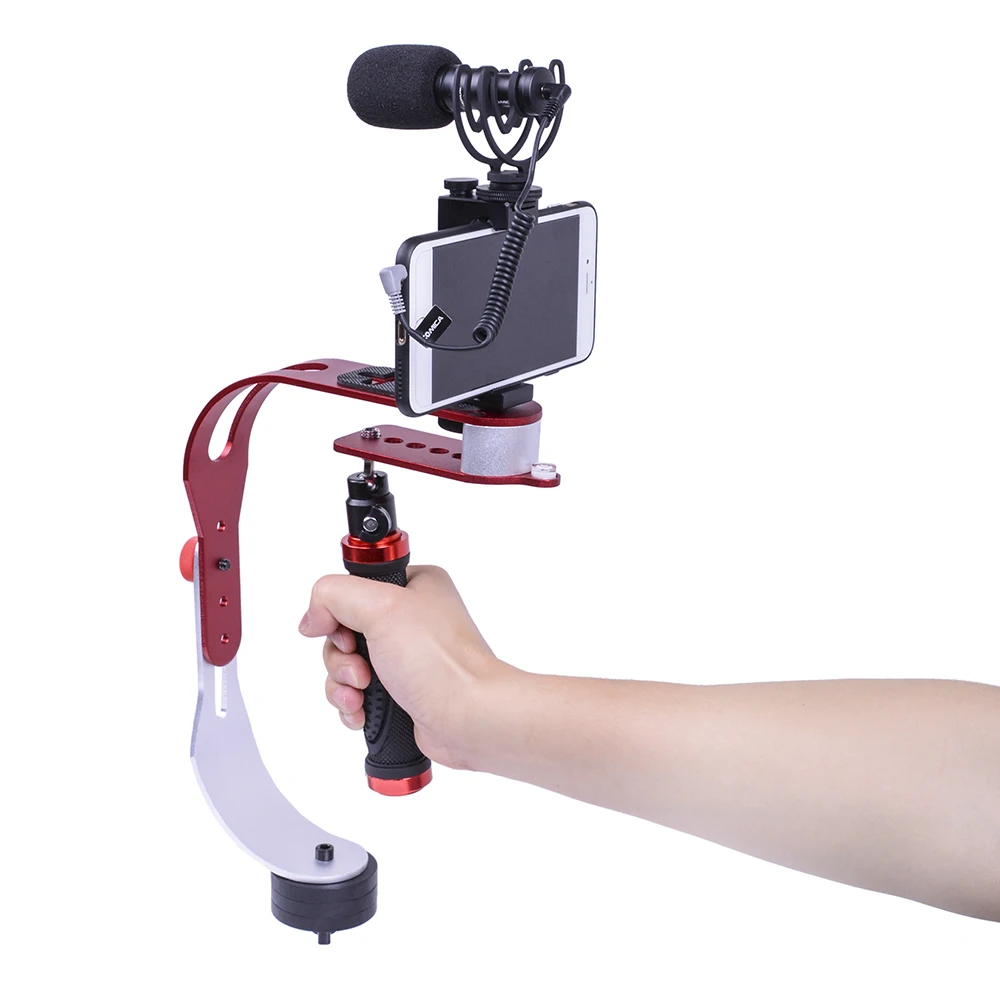 DIGITALFOTO DF02 DSLR Ручной Стабилизатор камеры мини видео стедикам для Gopro экшн видеокамера смартфон 1,5 кг вес медведь