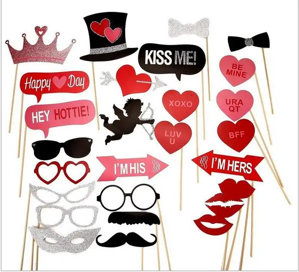 Новинка 27 шт. фото реквизит для свадебной фотосессии фотокабина свадебная