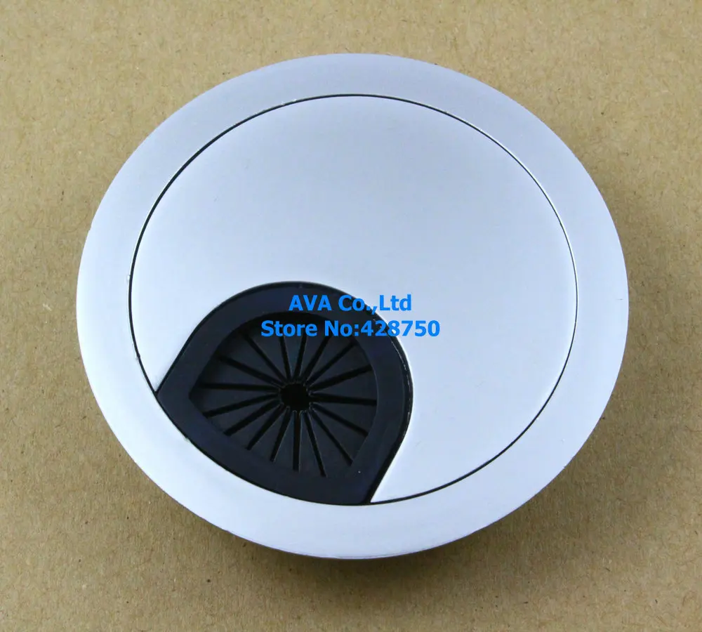 

5 Pieces METAL COMPUTER DESK TABLE CABLE GROMMET HOLE COVER WIRE GROMMET / 60mm