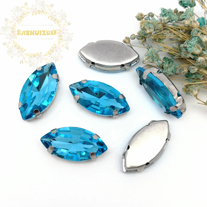 Больше размеров! Женское бирюзовое платье с рисунком конский глаз|sew rhinestones|rhinestone