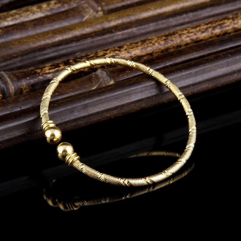 Bangrui Простой Браслет манжета желтый цвет браслет для мужчин и женщин модные