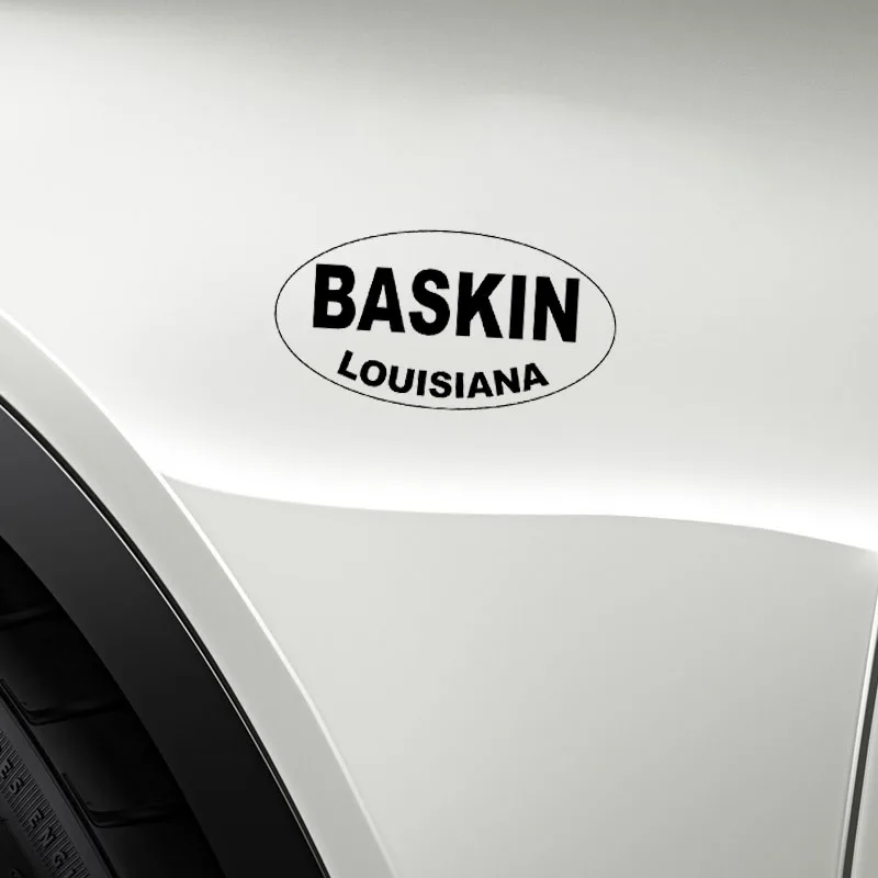 YJZT 14 8 см * 7 овальная Автомобильная наклейка BASKIN LOUISIANA виниловая