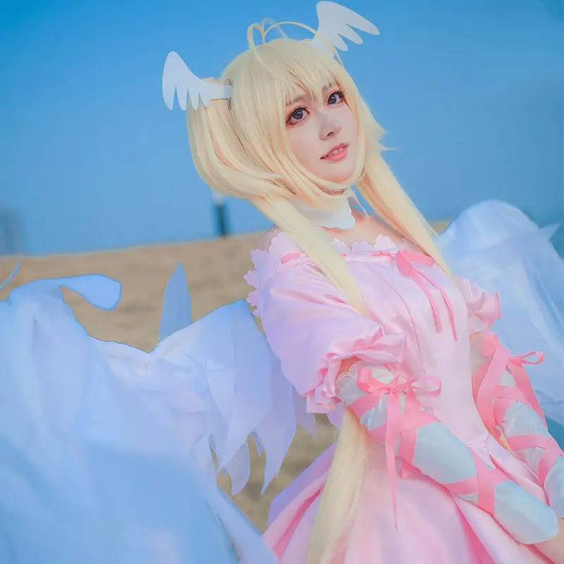 Shugo Chara карнавальный костюм розовое платье ангела униформа для девочек на