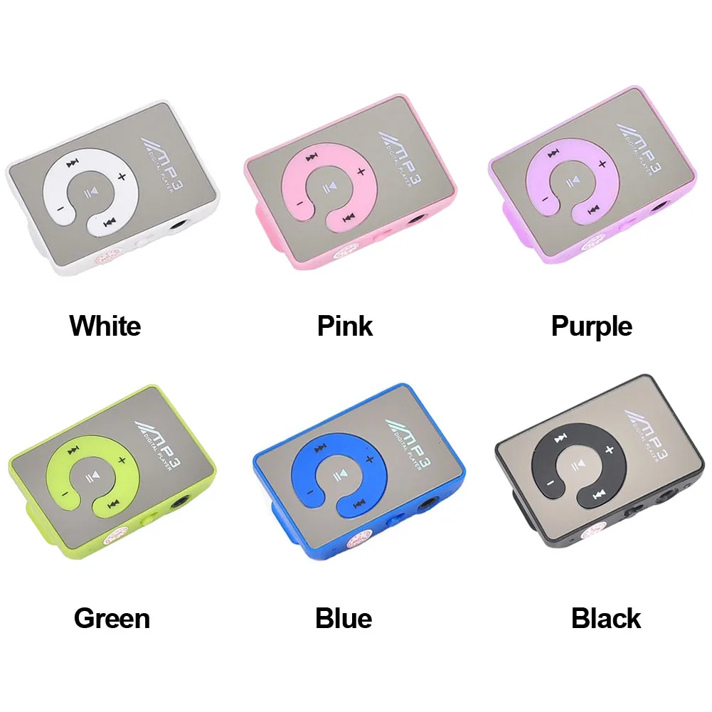 Mirror Music Portable Waterproof Clip TF Card Digital MP3 Player C Button Sports | Электроника