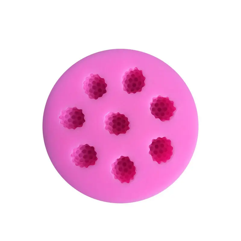 Шоколад Vacclo 1 шт. 8 отверстий Raspberry Форма силиконовая форма для торта из ягод Fondant Mold инструмент для украшения торта выпечки Форма для торта, шоколада пресс-форм - Цвет: Шоколад