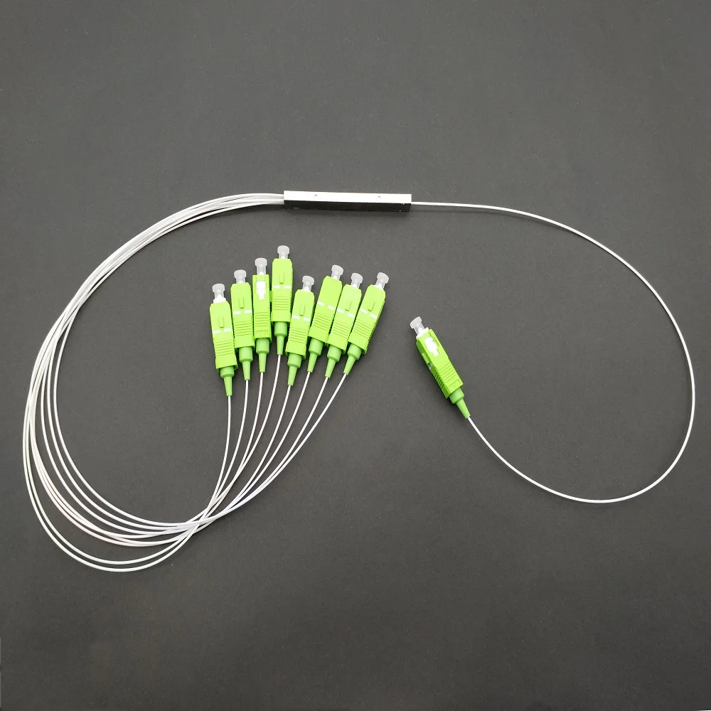 1*8 FTTH 0 9 мм SC/APC 1 метр мини-режим стальная трубка волоконно-оптический мини PLC