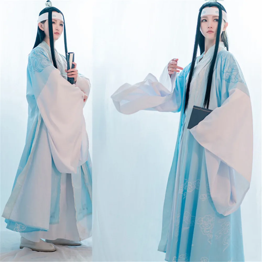 Новый аниме Lan Wangji Косплей Grandmaster of Demonic Cultivation Костюм Adult Ver. Mo Dao Zu Shi|Игровые