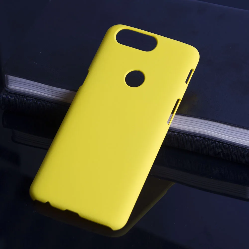 Матовая Пластик Coque 6.01For Oneplus 5T чехол для Oneplus One Plus 5T 6T Oneplus5T Oneplus6T телефона чехол-лента на заднюю панель - Цвет: Yellow