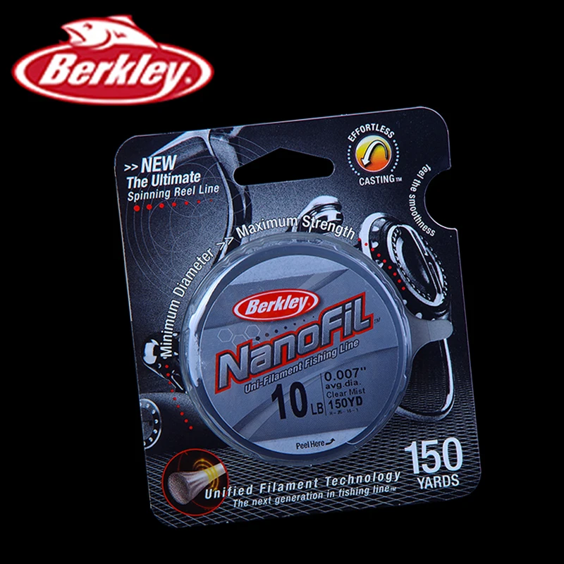Оригинальный бренд Berkley NanoFil 150yd 137m леска чистая тумана Uni Filament с нулевой