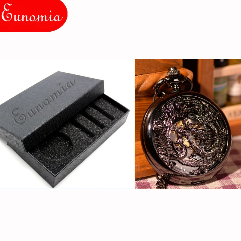 Крутые уникальные традиционные китайские мужские часы с драконом и Фениксом