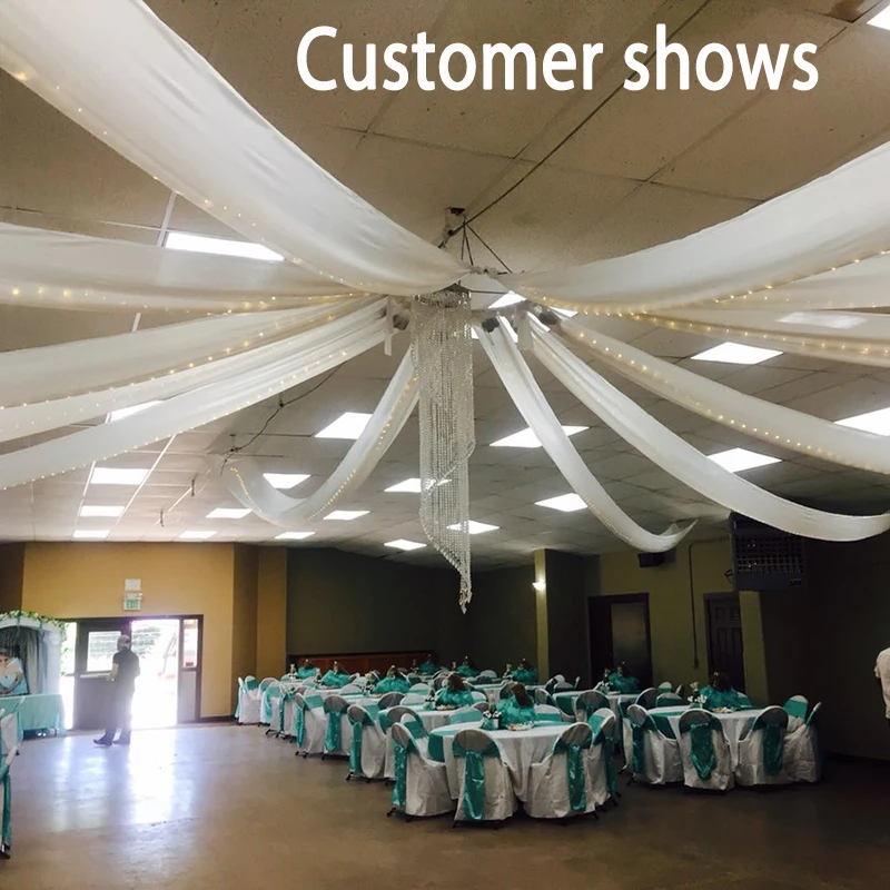 2ftx32ft Свадебная обувь на плоской подошве драпировка для потолка вечерние Шторы