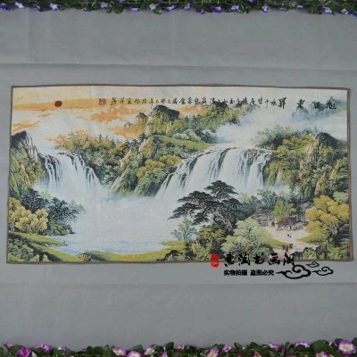 

Ancient Brocade Embroidery Painting (Landscape Painting. Rising Sun)