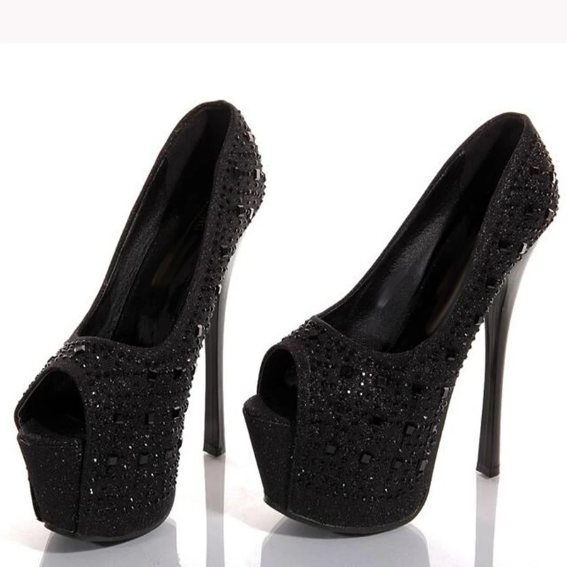 Сандалии стразы женские на тонком высоком каблуке пикантные Босоножки с