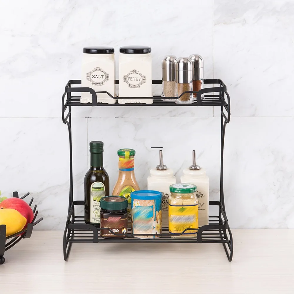 Кухонная полка для специи приправы органайзер хранения бутылок подставка