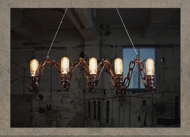 Лофт Декор промышленных Кухня S Люстра для Винтаж лампы Lamparas ретро загорается свет украшения Гостиная|kitchen