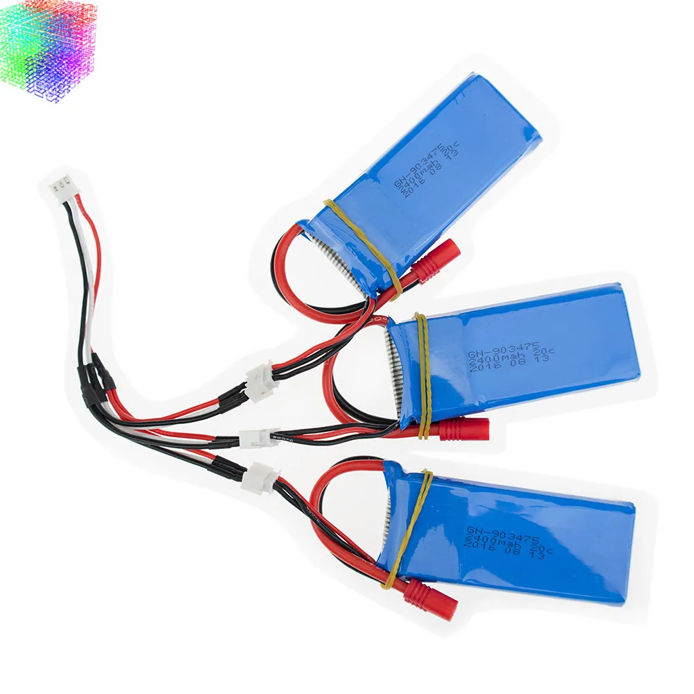 7 4 v 2400mah batteies 3 шт X8C Lipo батарея и зарядное устройство для syma X8W X8G rc Quadcopter Дрон