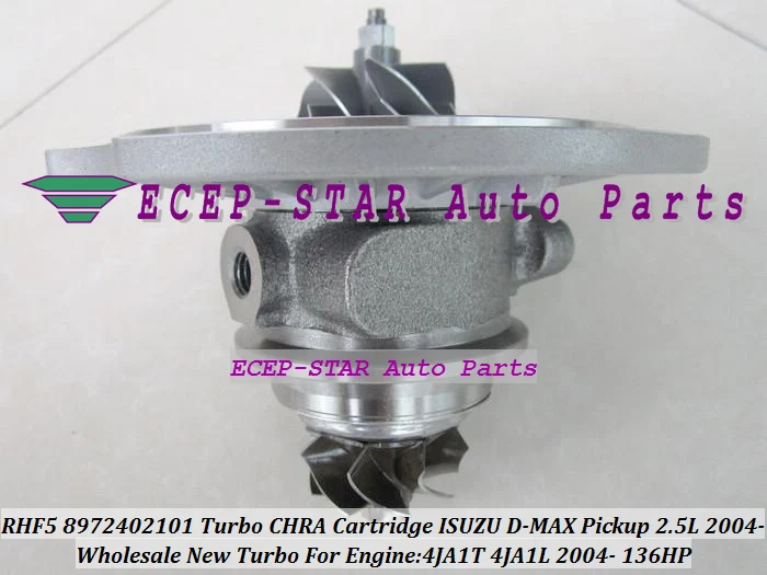Турбокомпрессор RHF5 8972402101 8973295881 8971856452 Turbo CHRA для ISUZU D-MAX Pickup 2004- 4JA1 2.5L 4JA1T 4JA1L 136HP |
