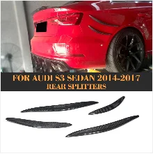 Углеродное волокно Авто фартуки боковых юбок для Audi A3 Sline S3 Sportback- Non Стандартный комплект из 2 предметов