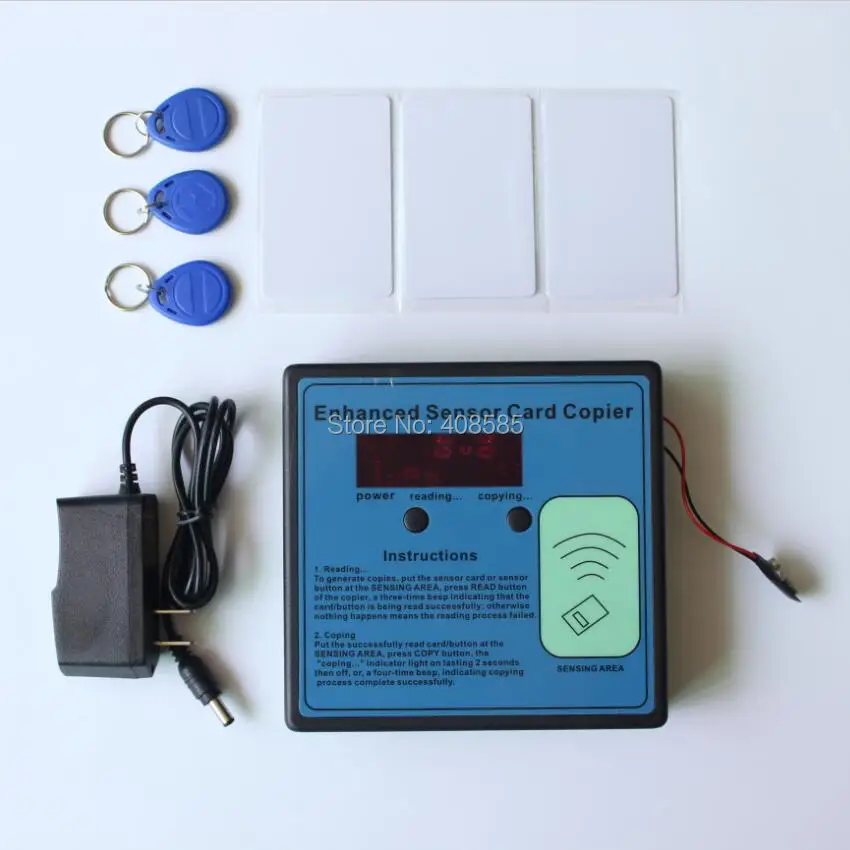 Улучшенный сенсор 125 135 кГц Считыватель Карт RFID ID EM с 3 клавишами и картами для