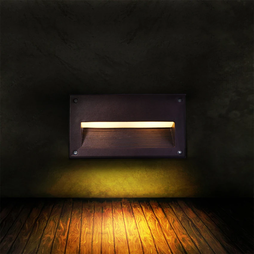 Водонепроницаемый встраиваемый настенный светильник для лестницы ножной 3 Вт