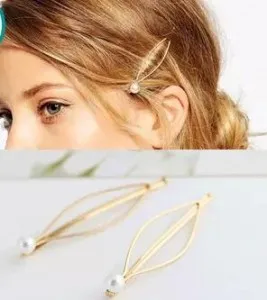 Заколка для волос в европейском стиле с искусственным жемчугом | Украшения и