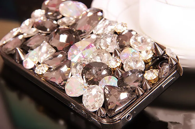 DIY Алмазные цветы шикарные хрустальные камни роскошные украшения чехол для iPhone 12