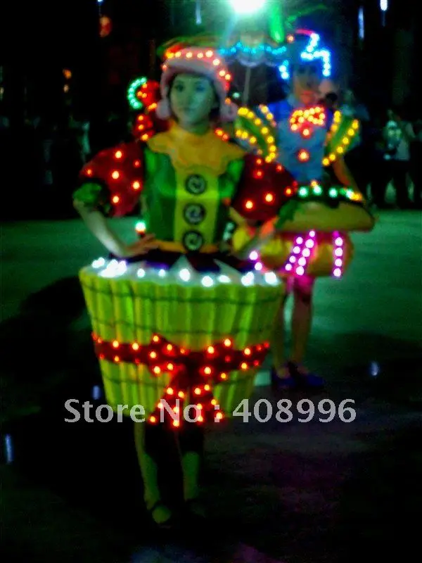 Светодиодное светящееся платье для выступлений/карнавального платья/костюмов с